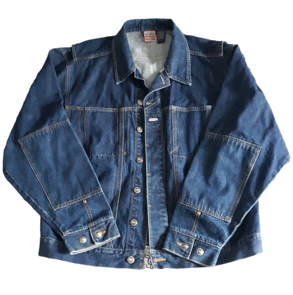Lugz 90s/Y2K Sz XL Blue Denim Jean Jacket